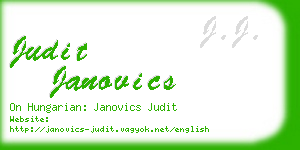 judit janovics business card